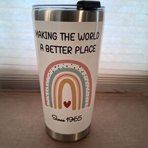 Breezy Valley Vinyage 1965 Birthday 20oz Tumbler With Lid